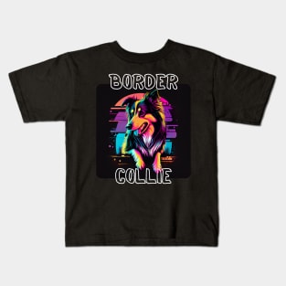 Graffiti Style - Cool Border Collie 2 Kids T-Shirt